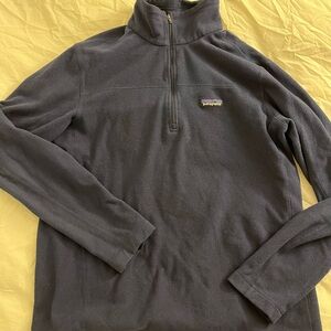 Patagonia Men's Zip-Up Dark Gray Sweater